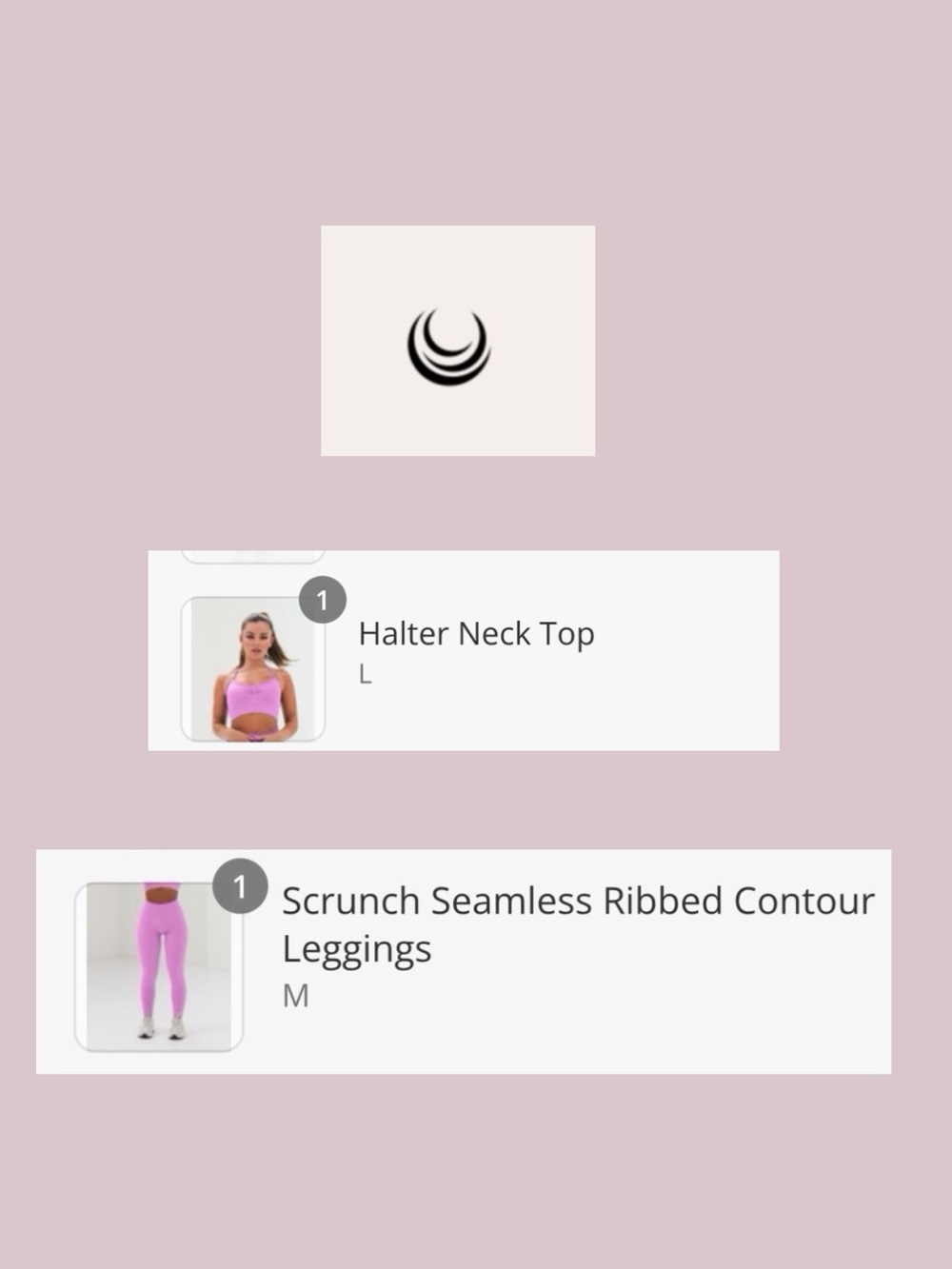 NWT SET -RARE Lazuli Label bra & leggings in🌷Ultra Pink, mixed sizing
